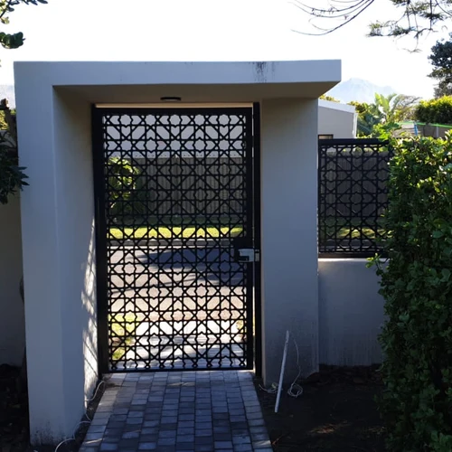 Geometric Walkway Gate